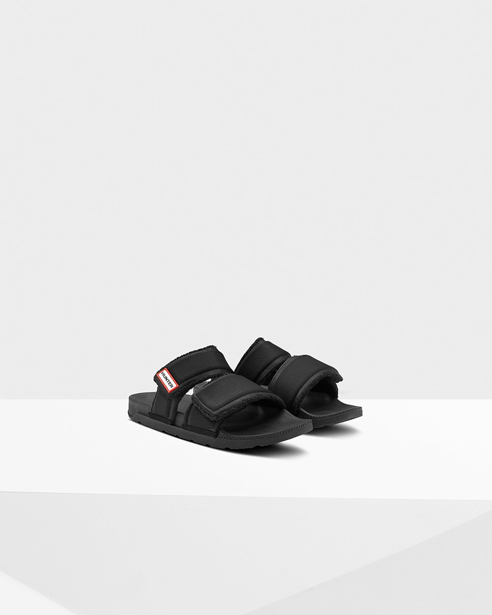 Chanclas Hunter Mujer Negras Original Double Strap 425913-JNX